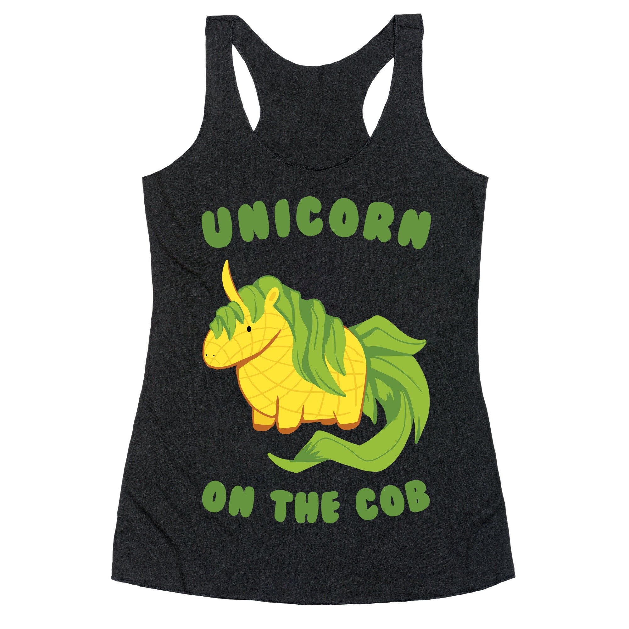 Unicorn On The Cob Racerback Tank